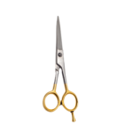 5.5" Bevel Edge Shear with serrated blade, straight handle, and adjustable tension screw.