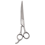 8.5-inch high polished curved shear with bevel edge and ergonomic off-set handle