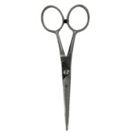 Dovo 5" Stainless Steel Hair Shear with Bevel Edge and Serrated Blade.