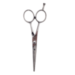 Dovo 5" Left-Handed Professional Hair Shear with Bevel Edge and Serrated Blade.